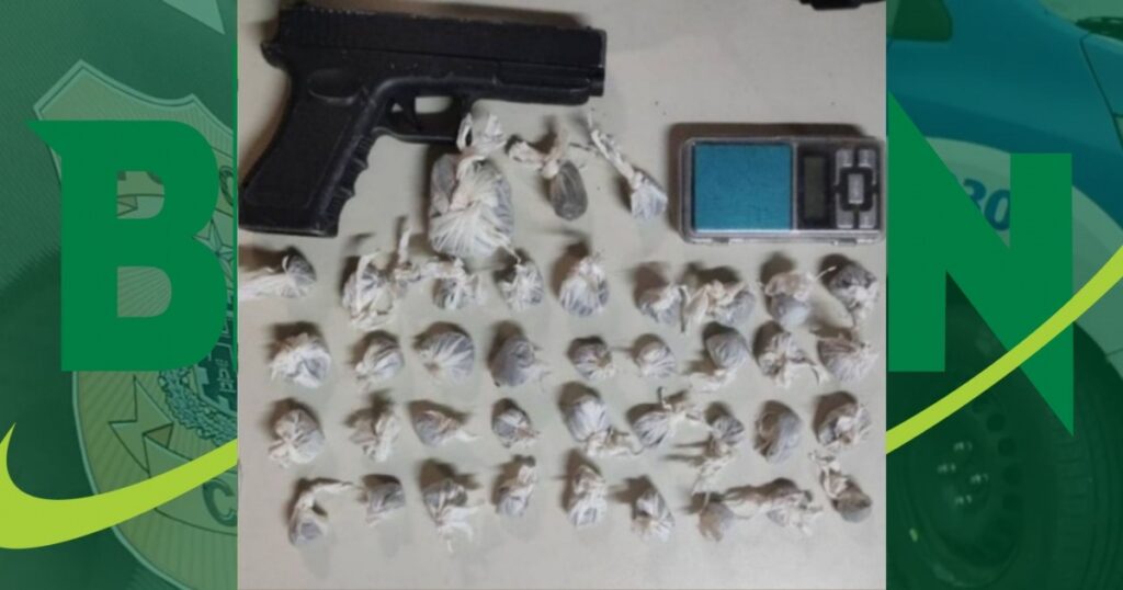 Polícia apreende adolescente com réplica de arma de fogo e porções de droga em Formosa do Rio Preto
