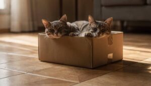 O motivo curioso que faz os gatos trocarem qualquer cama de luxo por uma caixa de papelão