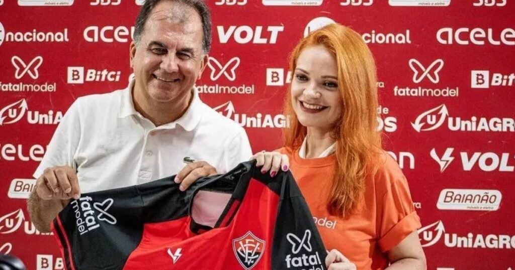 Fábio Mota revela que Vitória negocia novo patrocinador para substituir Fatal Model: “Está avançado”