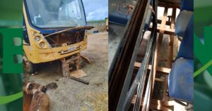 Frota de ônibus escolares deteriorada viraliza em denúncia de morador em Laje; entenda o caso