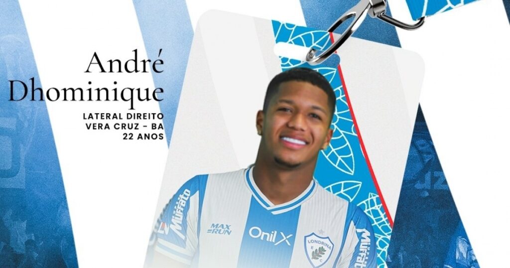Revelado pelo Bahia, André Dhominique é anunciado pelo Londrina