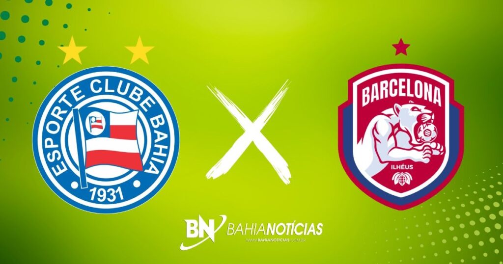 Bahia x Barcelona de Ilhéus: Confira prováveis escalações, arbitragem, horário e onde assistir