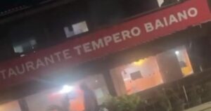 Explosão de botijão de gás provoca incêndio em restaurante de Serra Grande e deixa feridos