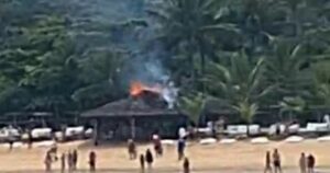 VÍDEO: Incêndio atinge hotel de luxo em Trancoso, no sul da Bahia