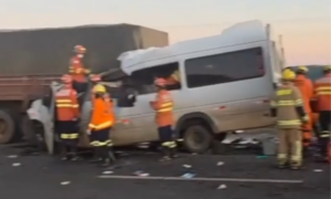 Acidente na BR-020 deixa cinco mortos e 11 feridos na divisa entre DF e GO