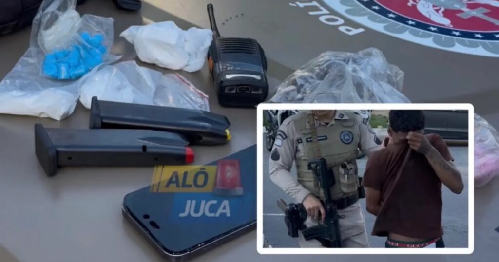 Homem é preso com drogas, munições e carregadores de pistola em Alto de Coutos, no Subúrbio de Salvador