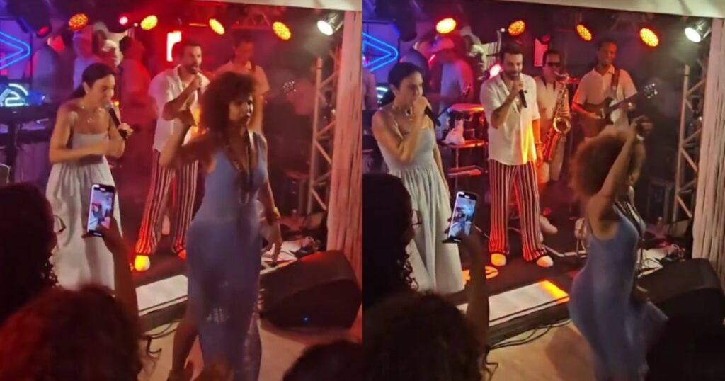 Ivete Sangalo coloca Vanessa da Mata para dançar 'Vampirinha' em festa em Salvador e chama atenção nas redes sociais