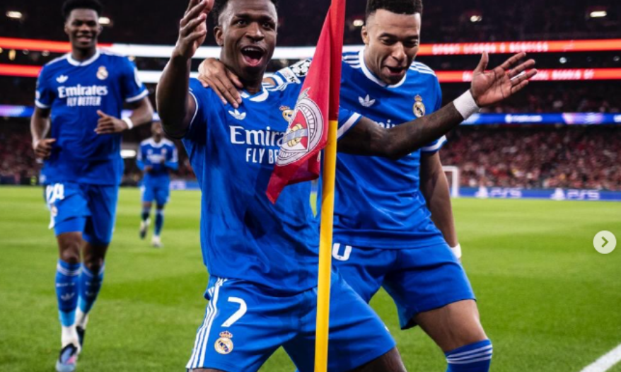 “Racistas são covardes”, diz Vini Jr., que recebe apoio da CBF e é defendido por Mbappé na partida da Champions