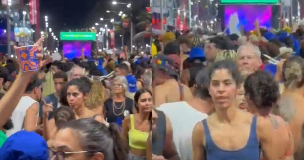 VÍDEO: Bela Gil curte primeiro dia de Carnaval em Salvador no meio da pipoca