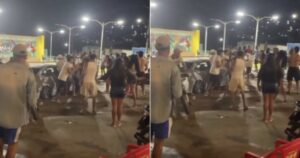 VÍDEO: Festa ”paredão” termina em pancadaria no Centro da cidade de Brejões