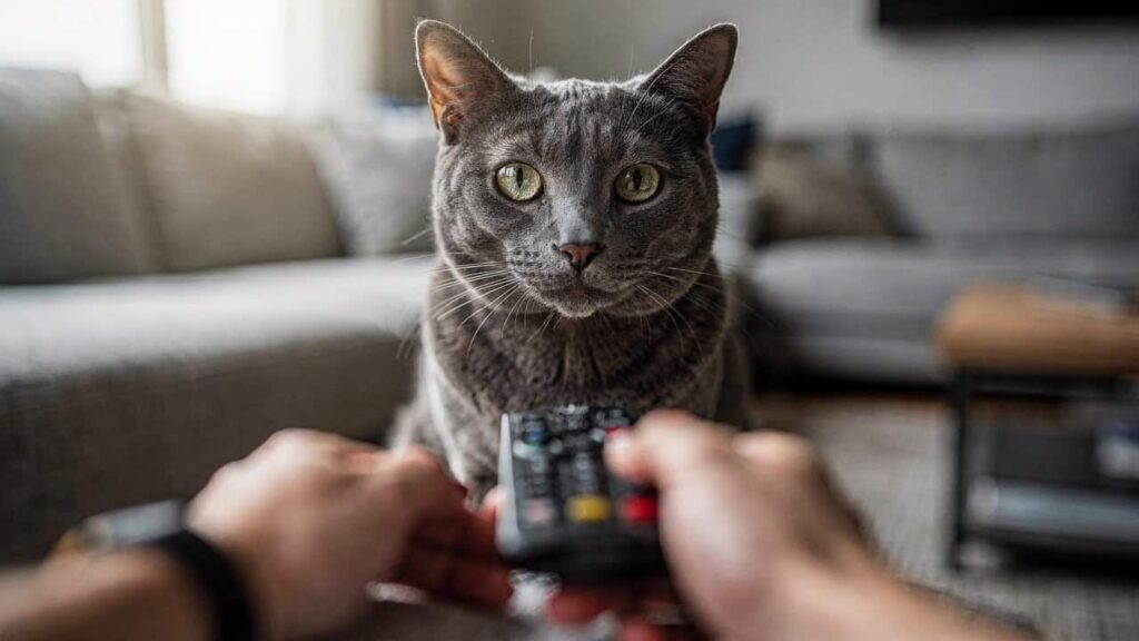 O significado do olhar fixo do seu gato: o que ele está tentando lhe dizer