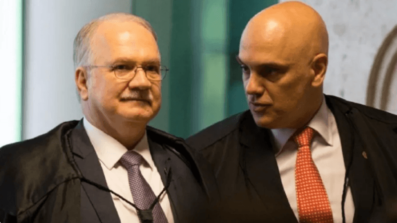 Fachin conversa com Moraes sobre encerramento do inquérito das fake news
