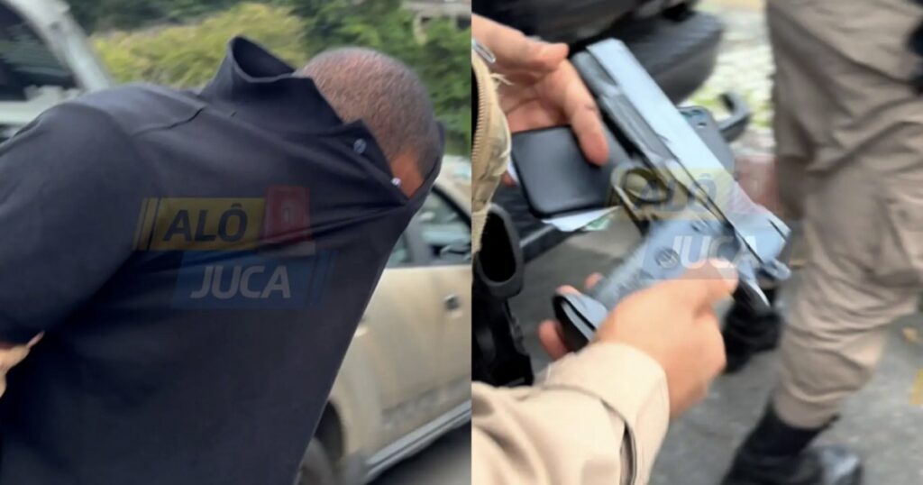 Homem é preso com simulacro de arma durante abordagem policial em Brotas, em Salvador