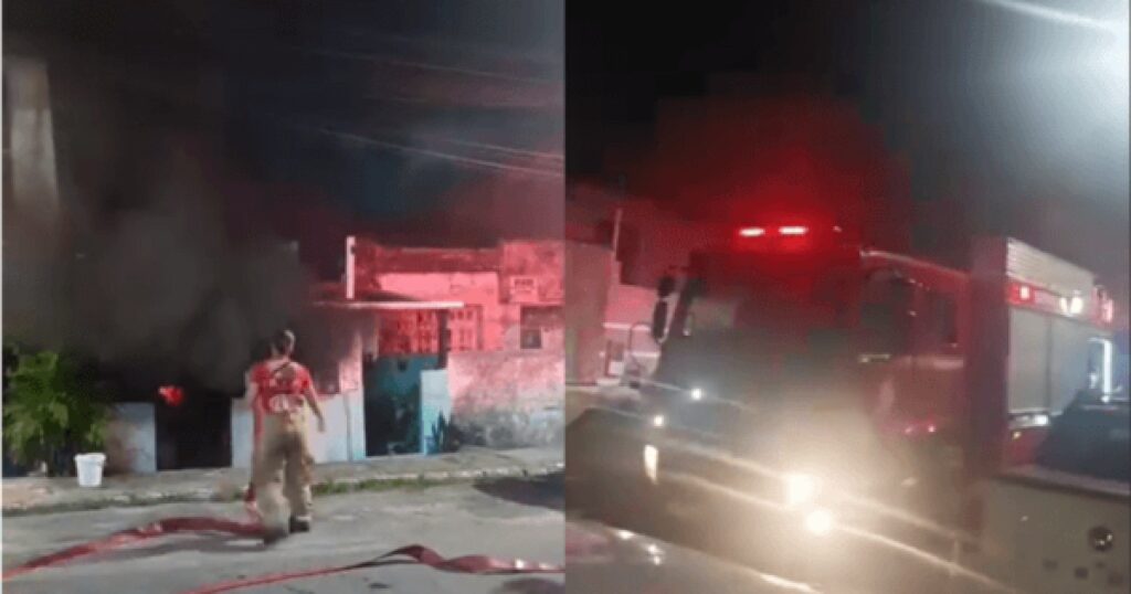 Incêndio atinge casa no bairro de Cidade Nova, em Salvador