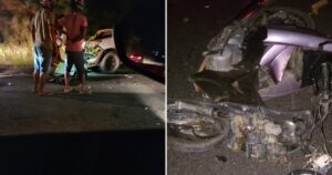 Acidente em Miguel Calmon provoca morte de idoso após colisão entre moto e carro