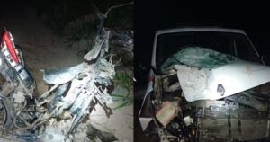 Acidente entre motocicleta e ambulância deixa dois mortos em trecho da BR-367 de Porto Seguro