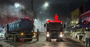 Incêndio de grandes proporções atinge loja de eletrodomésticos em Feira de Santana