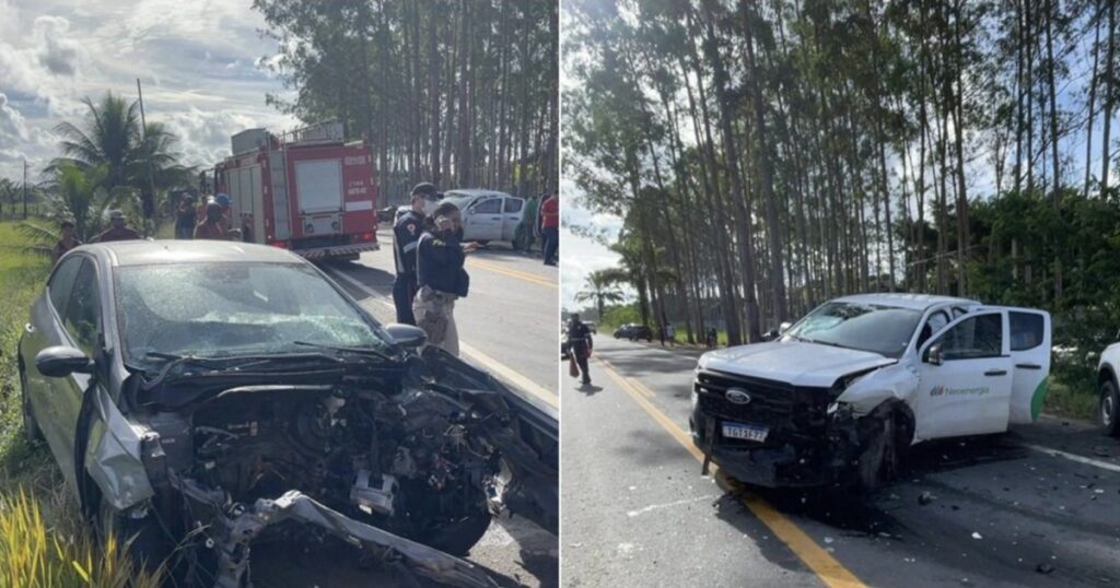 Menino de 12 anos morre em acidente com três carros na BR-367 em Pindorama, Porto Seguro