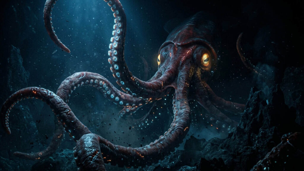 A descoberta de uma lula gigante revela um oculto mundo abissal perto da Austrália