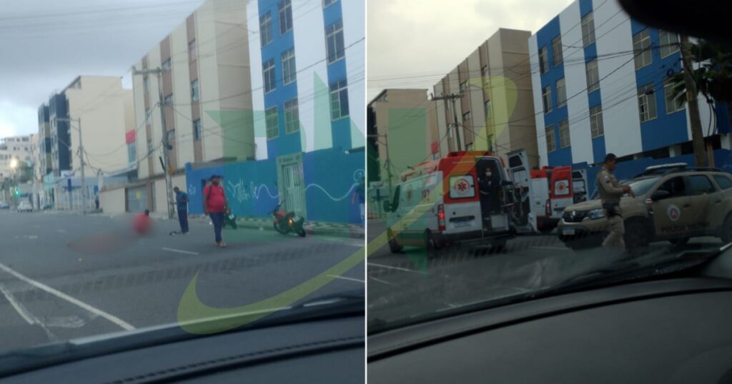 Acidente envolvendo uma motocicleta deixa ao menos dois feridos em Amaralina