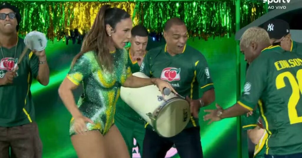 Ao som de Festa, Ivete Sangalo e pentacampeões agitam o Maracanã antes de Brasil x Panamá