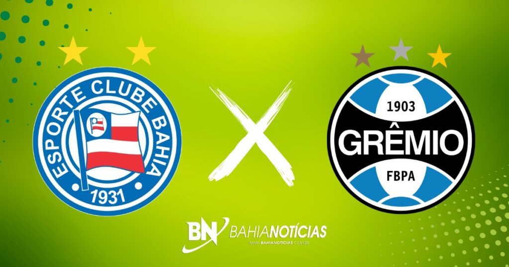 Bahia x Grêmio: Confira prováveis escalações, arbitragem, horário e onde assistir