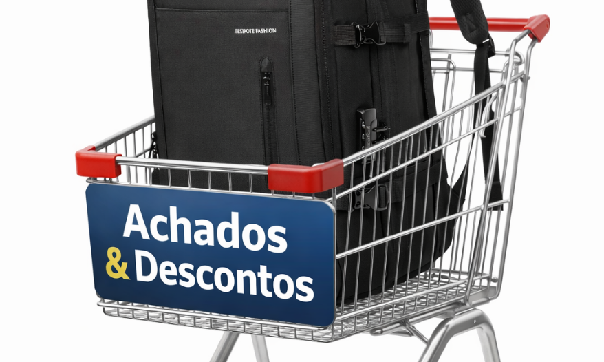 De R$ 278 por R$ 103,55: mochila profissional antifurto impermeável com 62% de desconto por tempo limitado