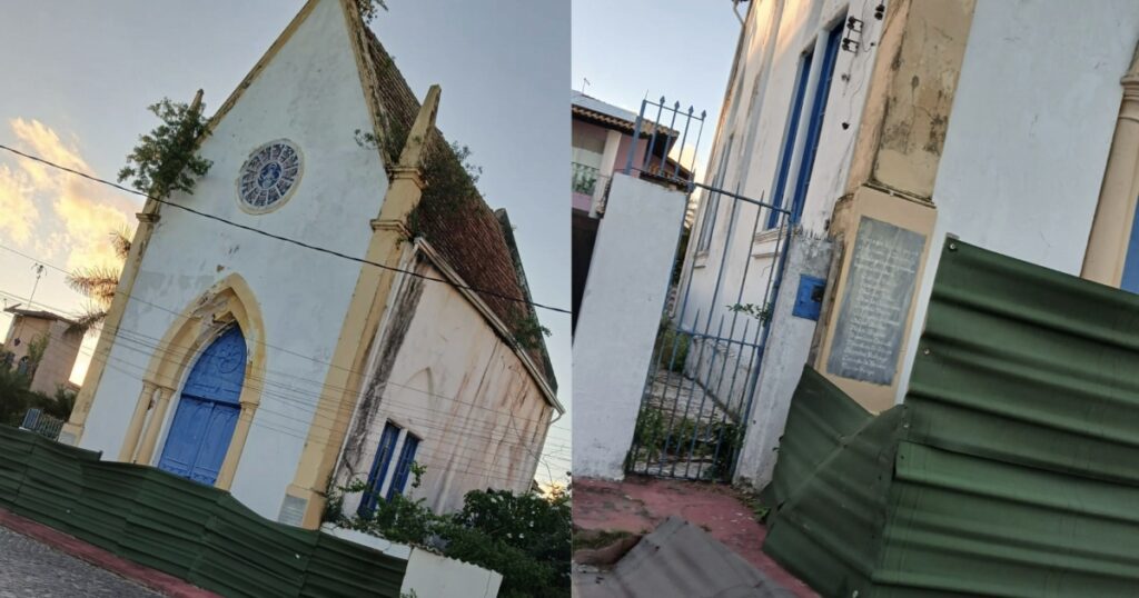 MP-BA pede à Justiça medidas urgentes para evitar desabamento de capela histórica em Itaparica