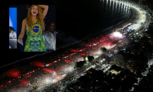 Os números do show de Shakira em Copacabana, segundo a Prefeitura do Rio