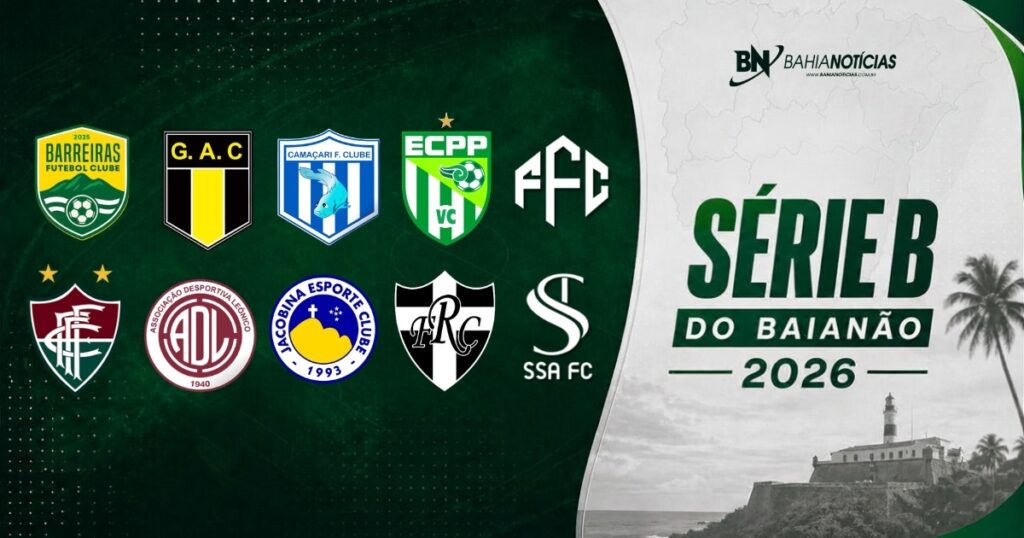 Série B do Baianão 2026 começa neste fim de semana; veja os confrontos da rodada de abertura