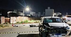 Homem morre em acidente entre moto e caminhonete em Guanambi e motorista foge sem prestar socorro