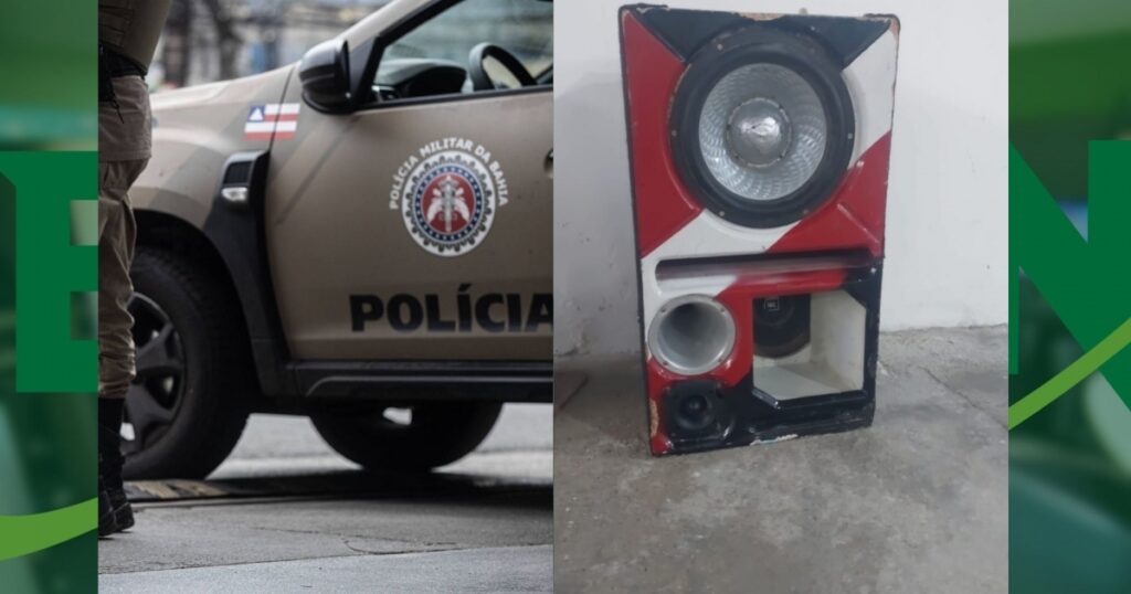 Polícia Militar apreende "paredão" de som por perturbação de sossego em São Domingos