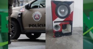 Polícia Militar apreende "paredão" de som por perturbação de sossego em São Domingos