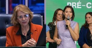 Após ser chamada de 'amante' e 'feminista', Damares rebate críticas e defende Michelle Bolsonaro no Senado Federal