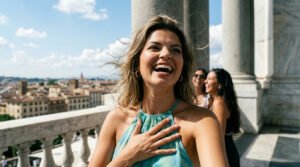 Turistas enfrentam ventania extrema durante visita ao Cristo Redentor no Rio