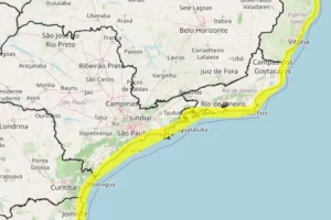 Alerta de ventos costeiros afeta Litoral Norte de SP; confira a previsão do tempo