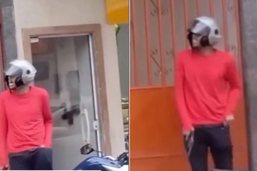 Assaltante tem moto imobilizada por populares durante crime em Duque de Caxias