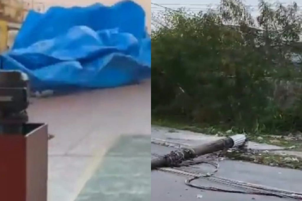 Ciclone-bomba causa estragos em Santos com ventos de até 109 km/h
