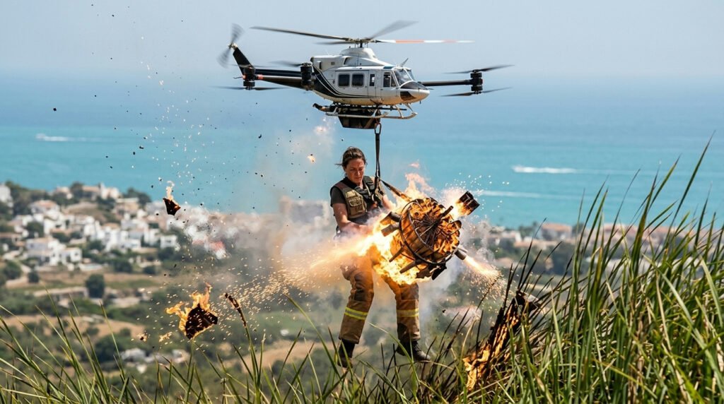 Colisão entre helicópteros de combate a incêndio na França é registrada em vídeo