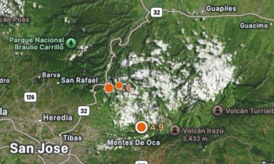 Costa Rica registra dois terremotos seguidos e dezenas de réplicas nesta segunda-feira