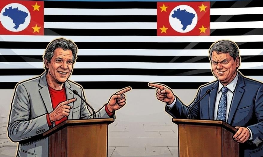 Datafolha aponta liderança de Tarcísio de Freitas sobre Fernando Haddad em São Paulo