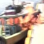 Explosão de barco...