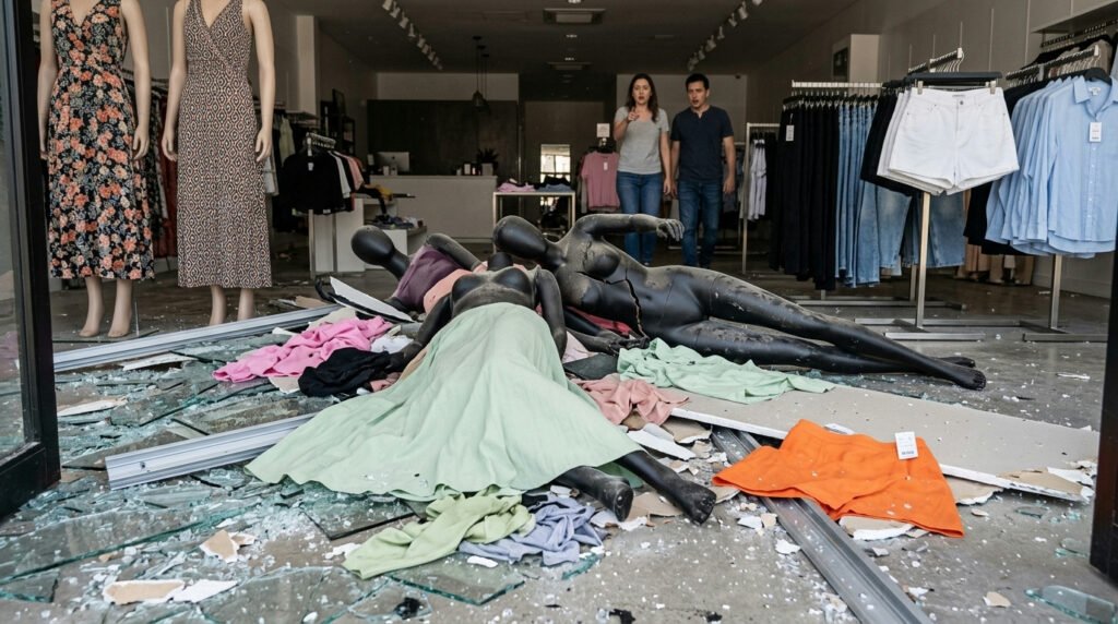 Homem é detido após destruir vitrines e causar pânico no centro de Jequié