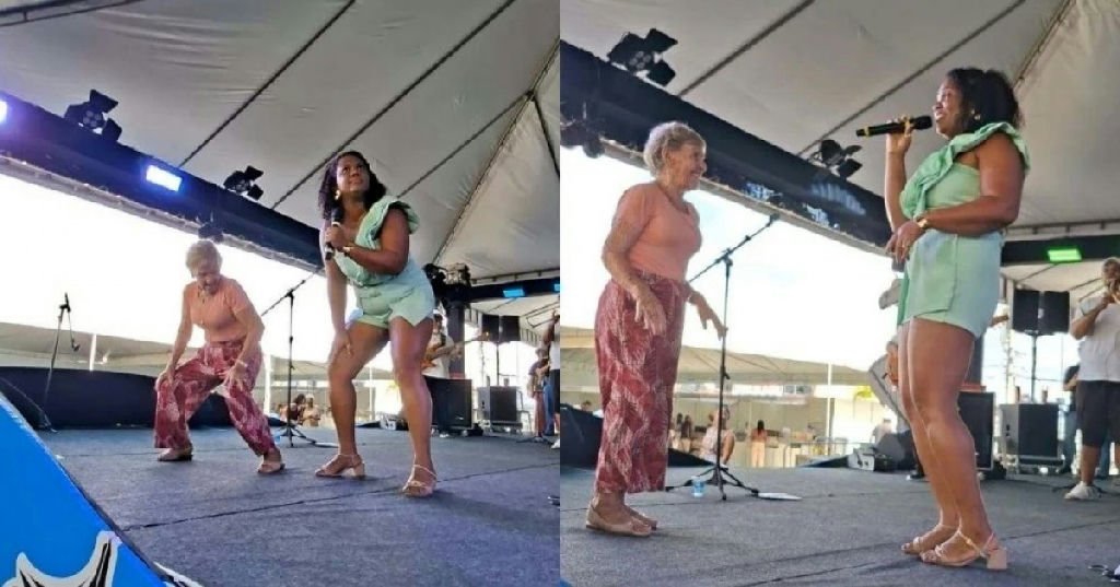 Idosa de 87 anos surpreende público ao dançar em festival cultural na Bahia