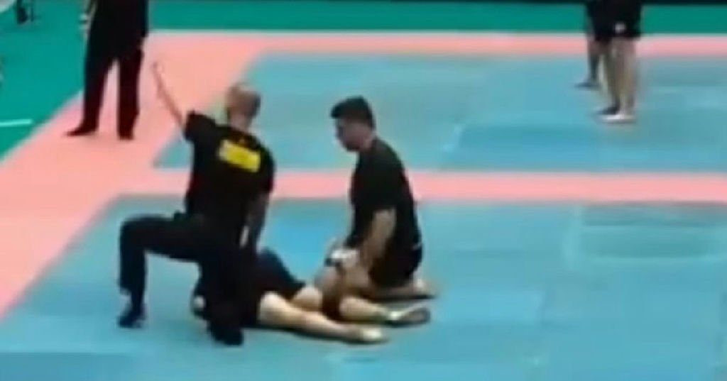 Lutador de jiu-jitsu sofre lesão grave na coluna após golpe proibido em torneio