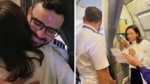 Mãe surpreende filho ao embarcar em voo comandado por ele e emociona internautas