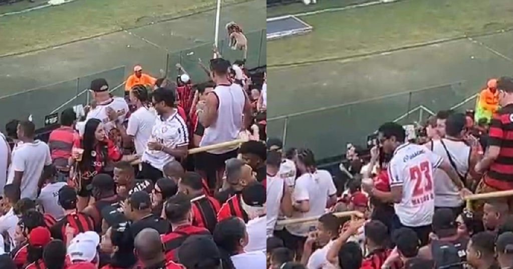 Matheus Gonçalves marca presença em arquibancada do Barradão para o clássico Ba-vi