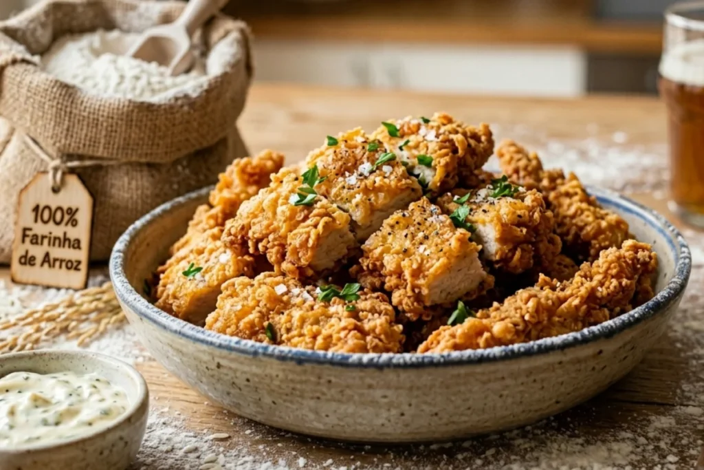 O segredo do chef para um frango frito com crocância extrema