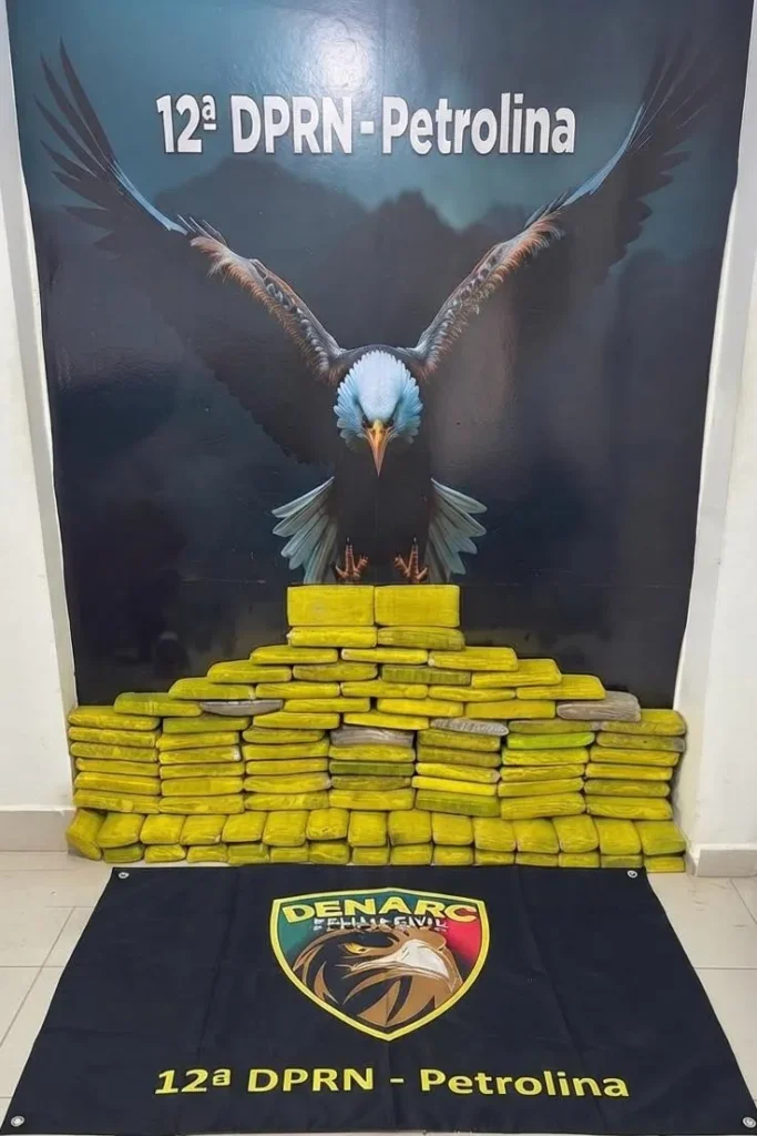 Operação contra o tráfico em Petrolina resulta na apreensão de 93 kg de maconha em porto fluvial