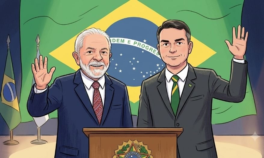 Pesquisa Quaest 2026 aponta Lula à frente de Flávio Bolsonaro em intenções de voto